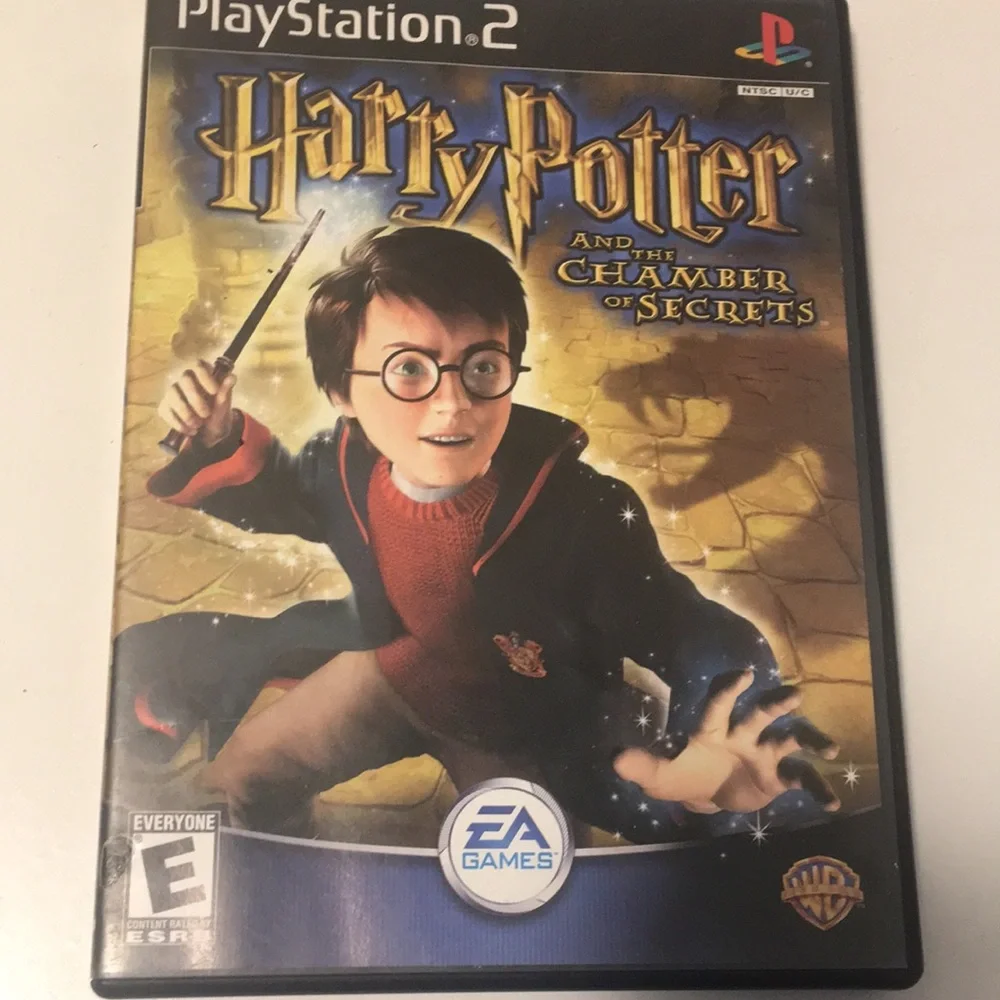 E A GAMES PLAYSTATION 2 HARRY POTTER AND THE CHAMBER OF SECRETS RATED E.